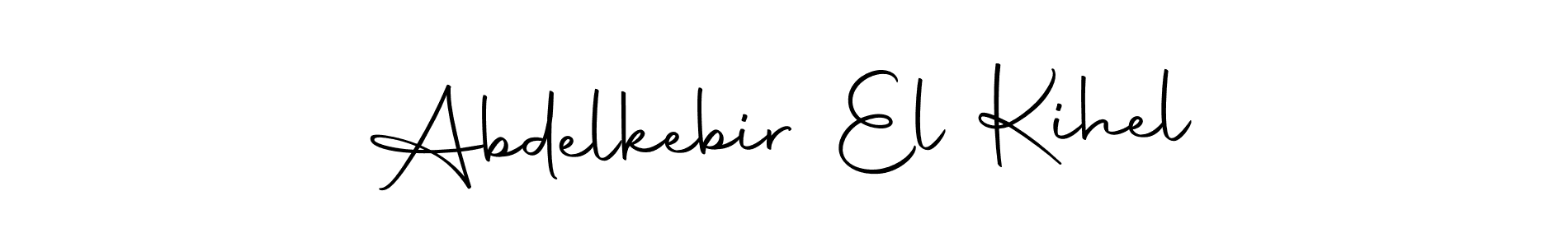 The best way (Autography-DOLnW) to make a short signature is to pick only two or three words in your name. The name Abdelkebir El Kihel include a total of six letters. For converting this name. Abdelkebir El Kihel signature style 10 images and pictures png