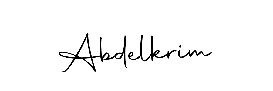 Create a beautiful signature design for name Abdelkrim. With this signature (Autography-DOLnW) fonts, you can make a handwritten signature for free. Abdelkrim signature style 10 images and pictures png