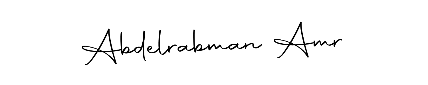 Design your own signature with our free online signature maker. With this signature software, you can create a handwritten (Autography-DOLnW) signature for name Abdelrabman Amr. Abdelrabman Amr signature style 10 images and pictures png