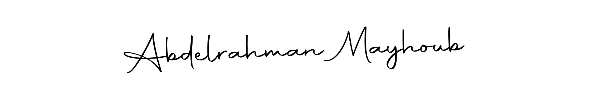 Make a beautiful signature design for name Abdelrahman Mayhoub. Use this online signature maker to create a handwritten signature for free. Abdelrahman Mayhoub signature style 10 images and pictures png