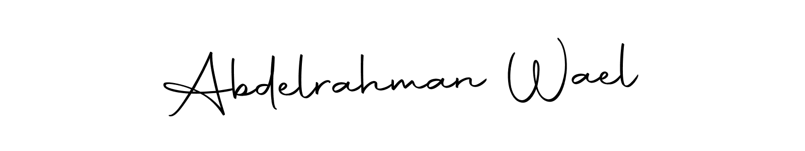 Create a beautiful signature design for name Abdelrahman Wael. With this signature (Autography-DOLnW) fonts, you can make a handwritten signature for free. Abdelrahman Wael signature style 10 images and pictures png
