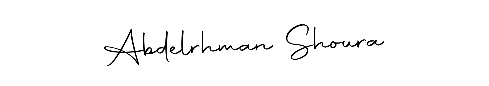 How to make Abdelrhman Shoura name signature. Use Autography-DOLnW style for creating short signs online. This is the latest handwritten sign. Abdelrhman Shoura signature style 10 images and pictures png