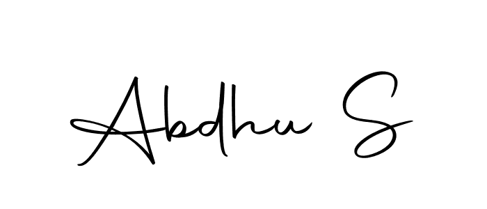 How to make Abdhu S signature? Autography-DOLnW is a professional autograph style. Create handwritten signature for Abdhu S name. Abdhu S signature style 10 images and pictures png