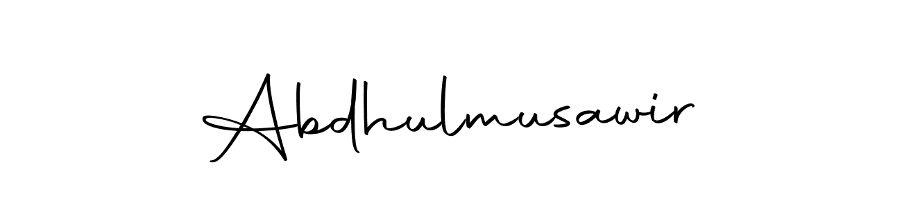 How to make Abdhulmusawir name signature. Use Autography-DOLnW style for creating short signs online. This is the latest handwritten sign. Abdhulmusawir signature style 10 images and pictures png