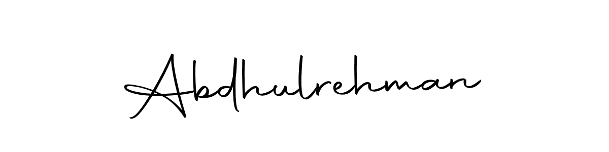 How to make Abdhulrehman name signature. Use Autography-DOLnW style for creating short signs online. This is the latest handwritten sign. Abdhulrehman signature style 10 images and pictures png
