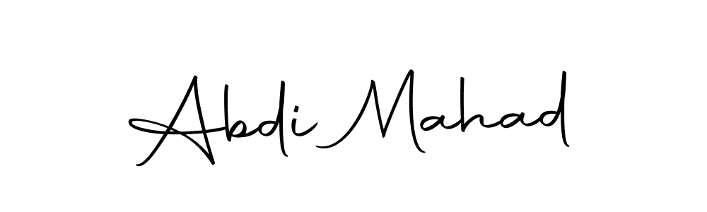 Make a beautiful signature design for name Abdi Mahad. Use this online signature maker to create a handwritten signature for free. Abdi Mahad signature style 10 images and pictures png