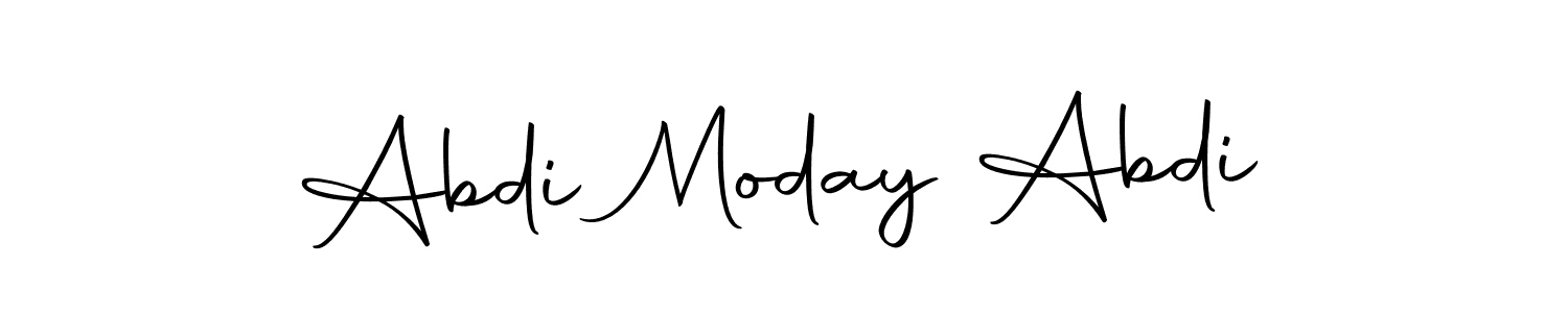 Make a beautiful signature design for name Abdi Moday Abdi. With this signature (Autography-DOLnW) style, you can create a handwritten signature for free. Abdi Moday Abdi signature style 10 images and pictures png