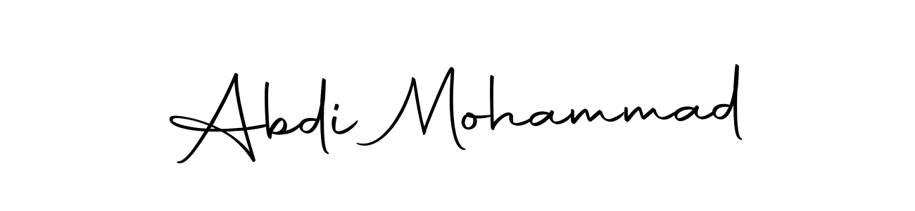 Make a beautiful signature design for name Abdi Mohammad. With this signature (Autography-DOLnW) style, you can create a handwritten signature for free. Abdi Mohammad signature style 10 images and pictures png