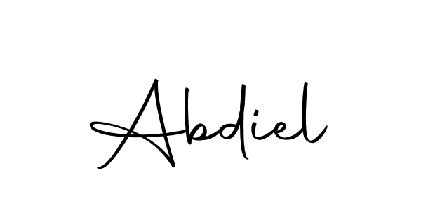 Design your own signature with our free online signature maker. With this signature software, you can create a handwritten (Autography-DOLnW) signature for name Abdiel. Abdiel signature style 10 images and pictures png