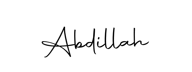 How to make Abdillah name signature. Use Autography-DOLnW style for creating short signs online. This is the latest handwritten sign. Abdillah signature style 10 images and pictures png