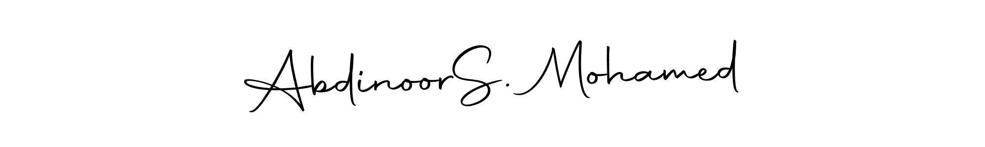 Make a beautiful signature design for name Abdinoor  S. Mohamed. Use this online signature maker to create a handwritten signature for free. Abdinoor  S. Mohamed signature style 10 images and pictures png