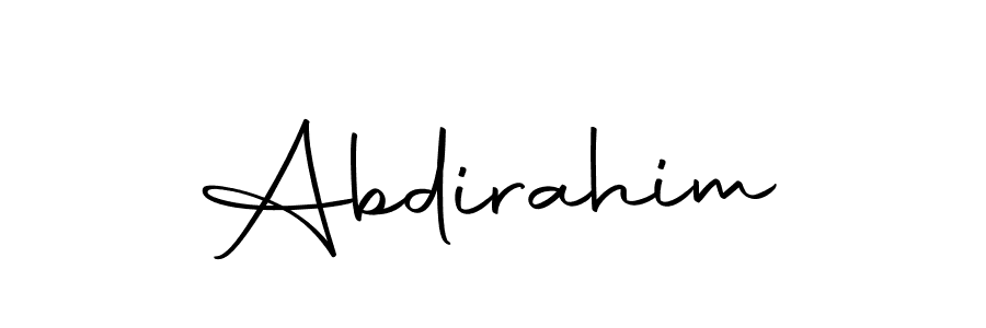 Make a beautiful signature design for name Abdirahim. Use this online signature maker to create a handwritten signature for free. Abdirahim signature style 10 images and pictures png