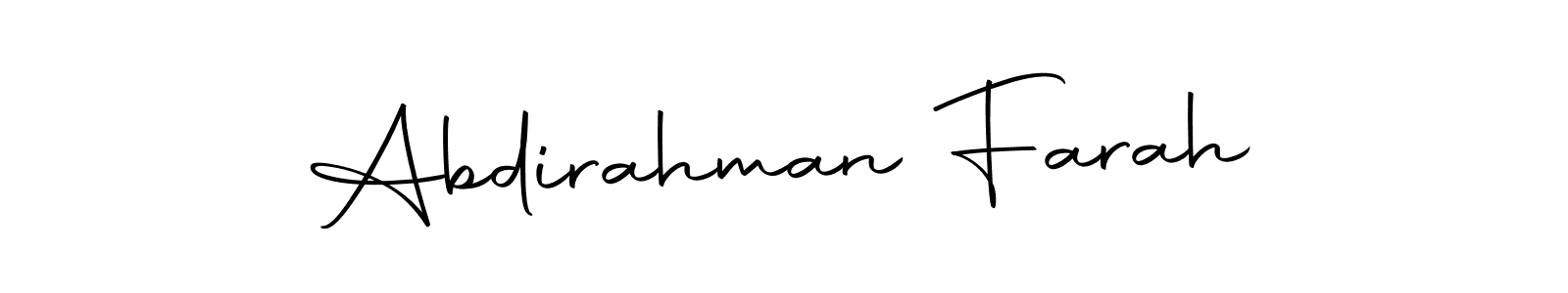 Similarly Autography-DOLnW is the best handwritten signature design. Signature creator online .You can use it as an online autograph creator for name Abdirahman Farah. Abdirahman Farah signature style 10 images and pictures png