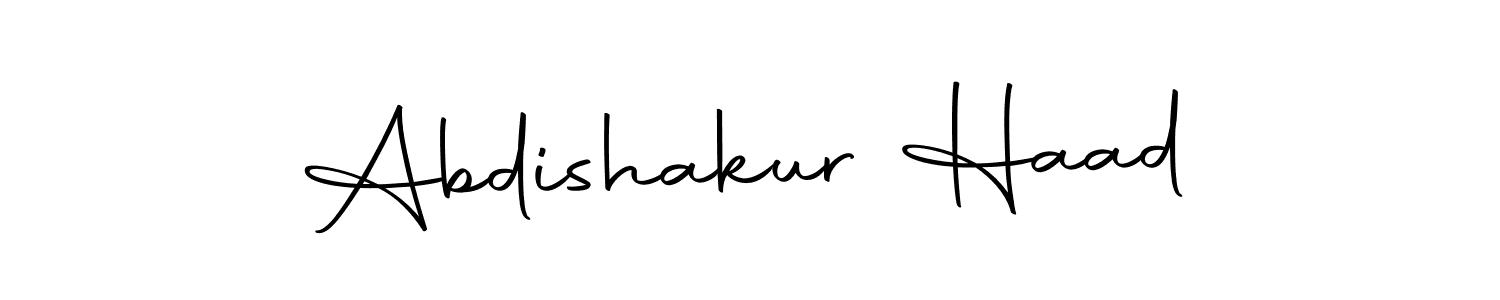 Make a beautiful signature design for name Abdishakur Haad. With this signature (Autography-DOLnW) style, you can create a handwritten signature for free. Abdishakur Haad signature style 10 images and pictures png