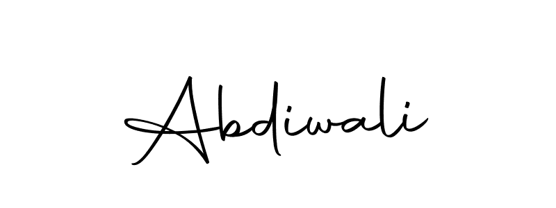 Make a beautiful signature design for name Abdiwali. Use this online signature maker to create a handwritten signature for free. Abdiwali signature style 10 images and pictures png