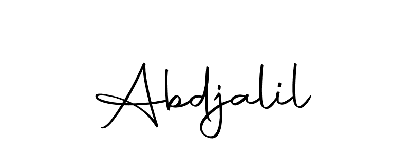 if you are searching for the best signature style for your name Abdjalil. so please give up your signature search. here we have designed multiple signature styles  using Autography-DOLnW. Abdjalil signature style 10 images and pictures png