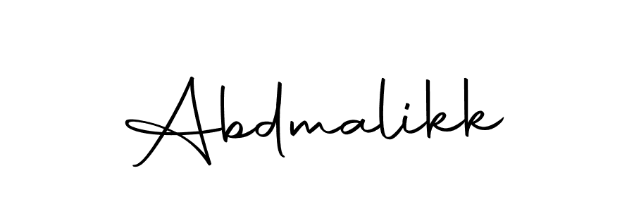Create a beautiful signature design for name Abdmalikk. With this signature (Autography-DOLnW) fonts, you can make a handwritten signature for free. Abdmalikk signature style 10 images and pictures png