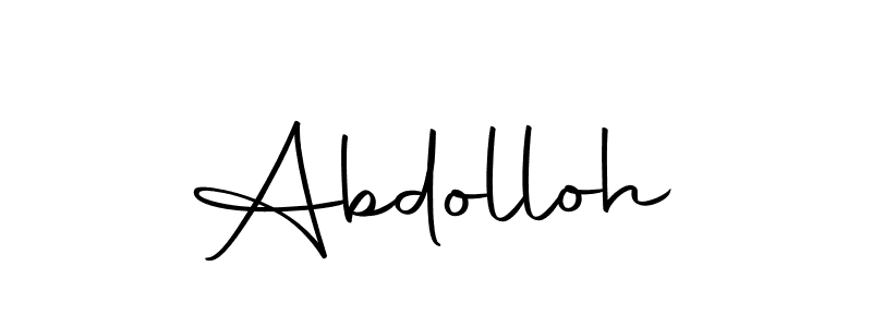 Make a beautiful signature design for name Abdolloh. Use this online signature maker to create a handwritten signature for free. Abdolloh signature style 10 images and pictures png