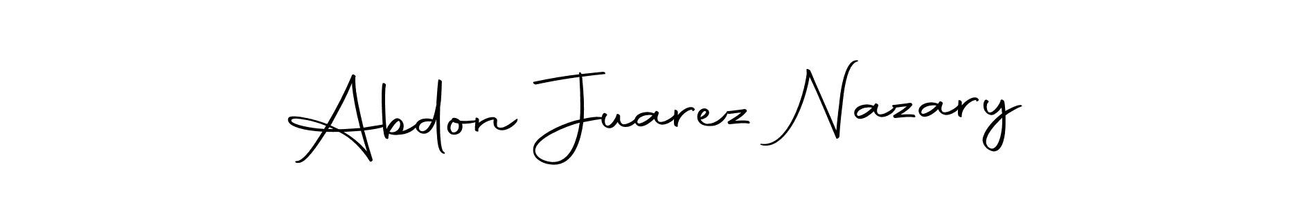 How to make Abdon Juarez Nazary signature? Autography-DOLnW is a professional autograph style. Create handwritten signature for Abdon Juarez Nazary name. Abdon Juarez Nazary signature style 10 images and pictures png