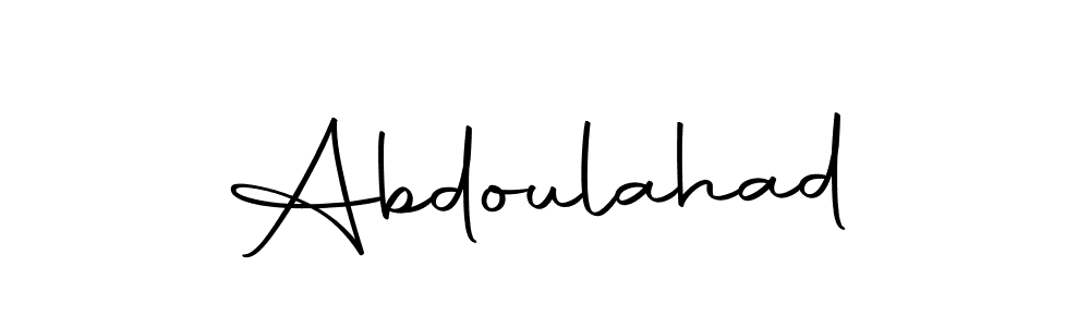 How to make Abdoulahad name signature. Use Autography-DOLnW style for creating short signs online. This is the latest handwritten sign. Abdoulahad signature style 10 images and pictures png