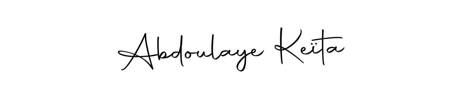 Create a beautiful signature design for name Abdoulaye Keïta. With this signature (Autography-DOLnW) fonts, you can make a handwritten signature for free. Abdoulaye Keïta signature style 10 images and pictures png