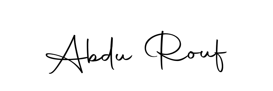 Create a beautiful signature design for name Abdu Rouf. With this signature (Autography-DOLnW) fonts, you can make a handwritten signature for free. Abdu Rouf signature style 10 images and pictures png