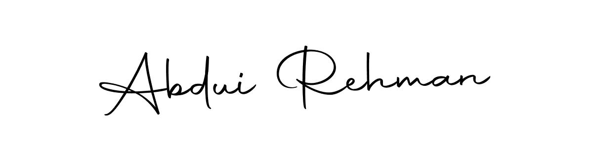 Make a beautiful signature design for name Abdui Rehman. With this signature (Autography-DOLnW) style, you can create a handwritten signature for free. Abdui Rehman signature style 10 images and pictures png