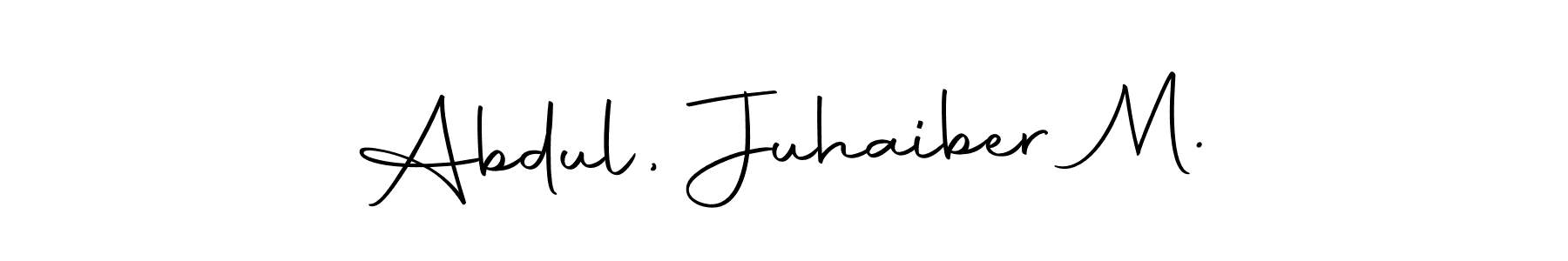 Also we have Abdul, Juhaiber M. name is the best signature style. Create professional handwritten signature collection using Autography-DOLnW autograph style. Abdul, Juhaiber M. signature style 10 images and pictures png