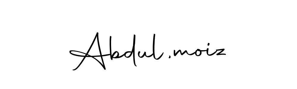 Design your own signature with our free online signature maker. With this signature software, you can create a handwritten (Autography-DOLnW) signature for name Abdul,moiz. Abdul,moiz signature style 10 images and pictures png