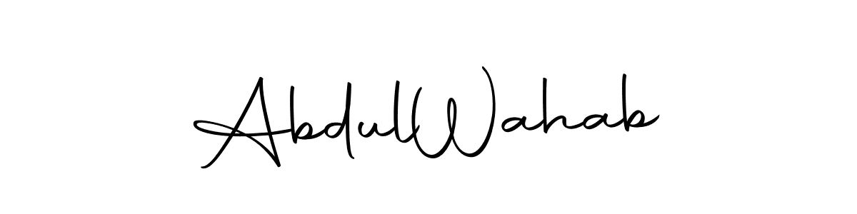 Abdul  Wahab stylish signature style. Best Handwritten Sign (Autography-DOLnW) for my name. Handwritten Signature Collection Ideas for my name Abdul  Wahab. Abdul  Wahab signature style 10 images and pictures png