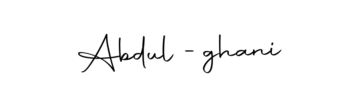 Create a beautiful signature design for name Abdul -ghani. With this signature (Autography-DOLnW) fonts, you can make a handwritten signature for free. Abdul -ghani signature style 10 images and pictures png