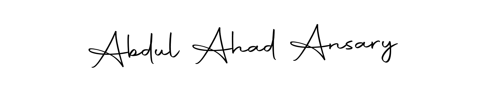 Make a beautiful signature design for name Abdul Ahad Ansary. With this signature (Autography-DOLnW) style, you can create a handwritten signature for free. Abdul Ahad Ansary signature style 10 images and pictures png