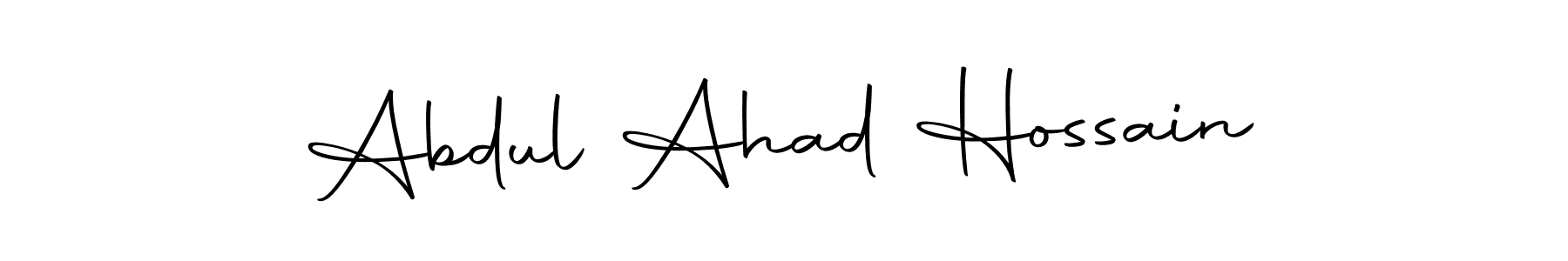 Make a beautiful signature design for name Abdul Ahad Hossain. With this signature (Autography-DOLnW) style, you can create a handwritten signature for free. Abdul Ahad Hossain signature style 10 images and pictures png