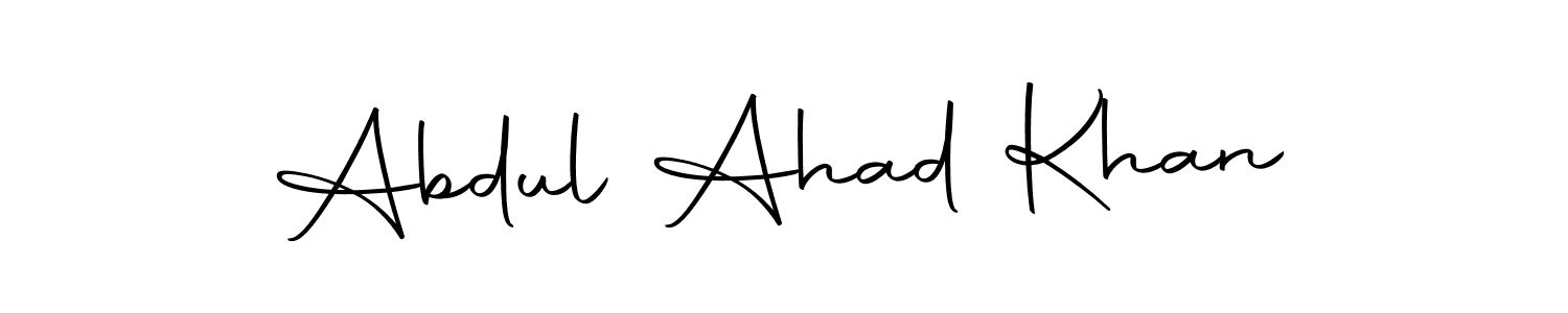 The best way (Autography-DOLnW) to make a short signature is to pick only two or three words in your name. The name Abdul Ahad Khan include a total of six letters. For converting this name. Abdul Ahad Khan signature style 10 images and pictures png