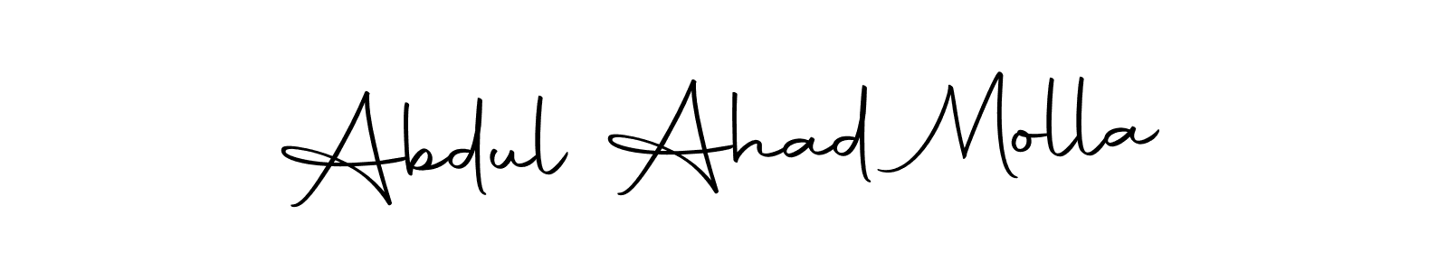 if you are searching for the best signature style for your name Abdul Ahad Molla. so please give up your signature search. here we have designed multiple signature styles  using Autography-DOLnW. Abdul Ahad Molla signature style 10 images and pictures png