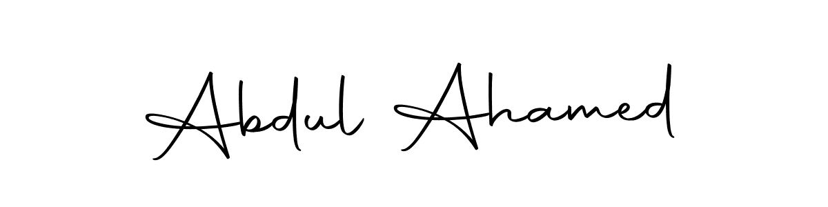 Design your own signature with our free online signature maker. With this signature software, you can create a handwritten (Autography-DOLnW) signature for name Abdul Ahamed. Abdul Ahamed signature style 10 images and pictures png