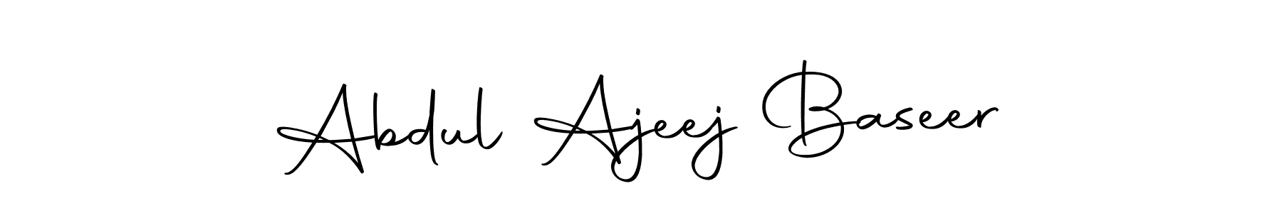 Also we have Abdul Ajeej Baseer name is the best signature style. Create professional handwritten signature collection using Autography-DOLnW autograph style. Abdul Ajeej Baseer signature style 10 images and pictures png