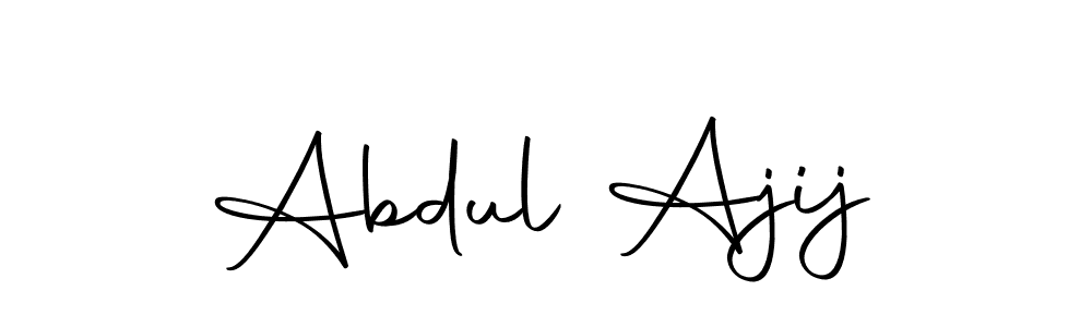 The best way (Autography-DOLnW) to make a short signature is to pick only two or three words in your name. The name Abdul Ajij include a total of six letters. For converting this name. Abdul Ajij signature style 10 images and pictures png