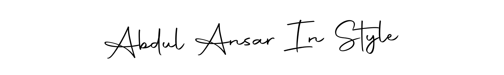You can use this online signature creator to create a handwritten signature for the name Abdul Ansar In Style. This is the best online autograph maker. Abdul Ansar In Style signature style 10 images and pictures png