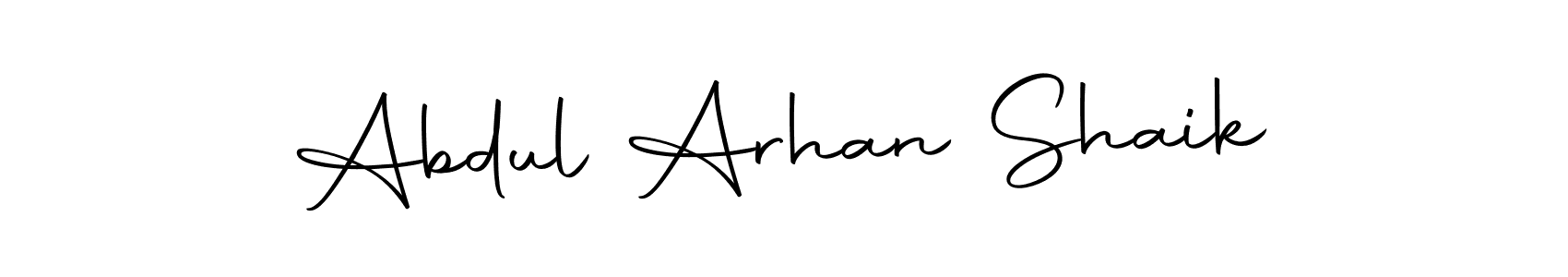 Also we have Abdul Arhan Shaik name is the best signature style. Create professional handwritten signature collection using Autography-DOLnW autograph style. Abdul Arhan Shaik signature style 10 images and pictures png