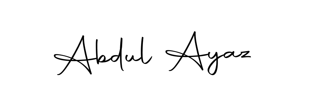 Use a signature maker to create a handwritten signature online. With this signature software, you can design (Autography-DOLnW) your own signature for name Abdul Ayaz. Abdul Ayaz signature style 10 images and pictures png