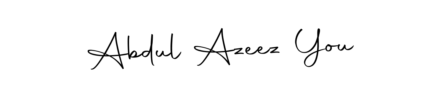 Also we have Abdul Azeez You name is the best signature style. Create professional handwritten signature collection using Autography-DOLnW autograph style. Abdul Azeez You signature style 10 images and pictures png