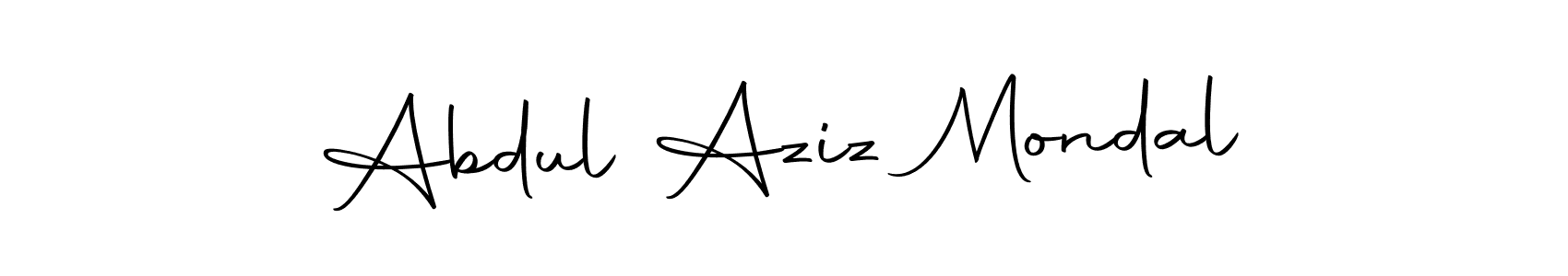 Also we have Abdul Aziz Mondal name is the best signature style. Create professional handwritten signature collection using Autography-DOLnW autograph style. Abdul Aziz Mondal signature style 10 images and pictures png