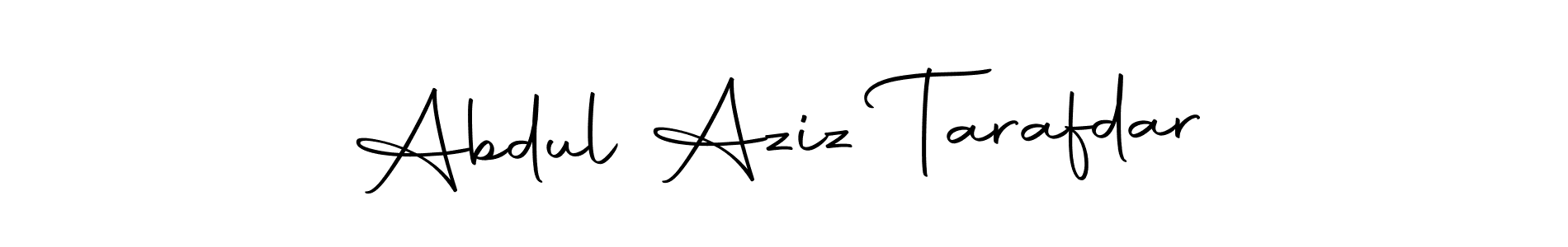 Create a beautiful signature design for name Abdul Aziz Tarafdar. With this signature (Autography-DOLnW) fonts, you can make a handwritten signature for free. Abdul Aziz Tarafdar signature style 10 images and pictures png