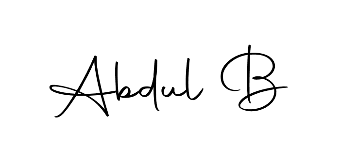 if you are searching for the best signature style for your name Abdul B. so please give up your signature search. here we have designed multiple signature styles  using Autography-DOLnW. Abdul B signature style 10 images and pictures png