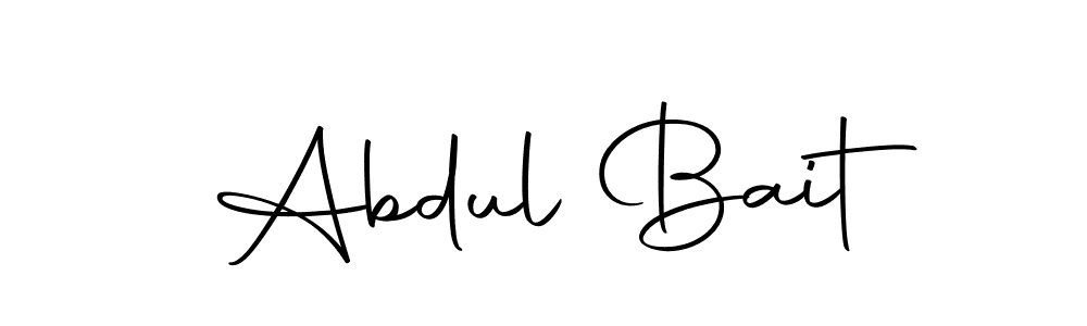 Use a signature maker to create a handwritten signature online. With this signature software, you can design (Autography-DOLnW) your own signature for name Abdul Bait. Abdul Bait signature style 10 images and pictures png