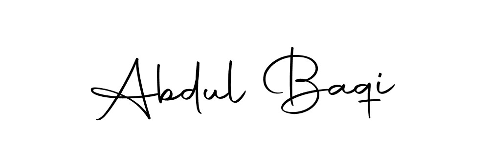 How to make Abdul Baqi name signature. Use Autography-DOLnW style for creating short signs online. This is the latest handwritten sign. Abdul Baqi signature style 10 images and pictures png