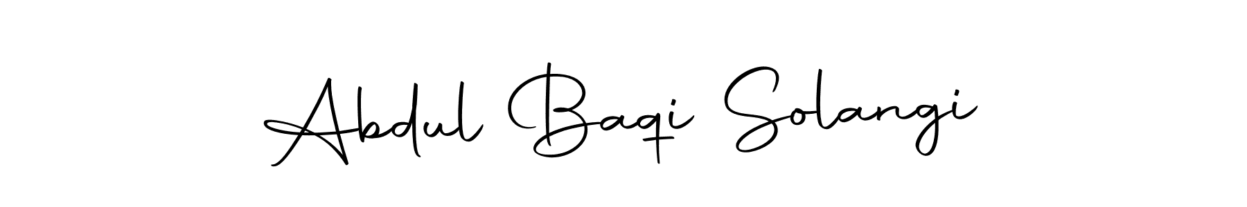 You should practise on your own different ways (Autography-DOLnW) to write your name (Abdul Baqi Solangi) in signature. don't let someone else do it for you. Abdul Baqi Solangi signature style 10 images and pictures png