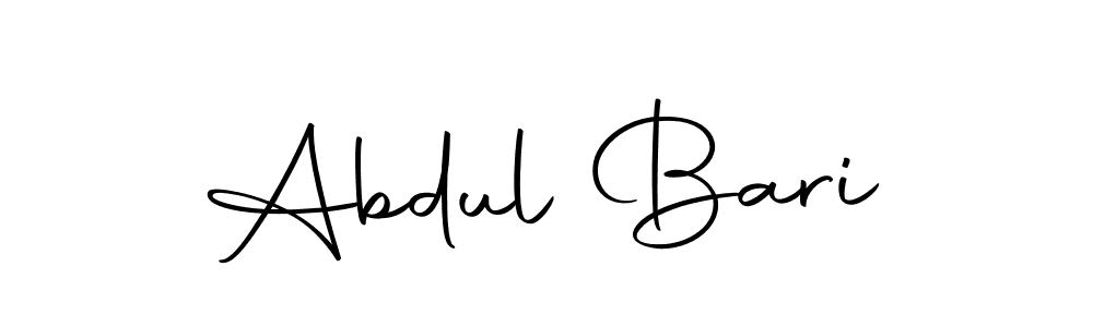 How to make Abdul Bari name signature. Use Autography-DOLnW style for creating short signs online. This is the latest handwritten sign. Abdul Bari signature style 10 images and pictures png