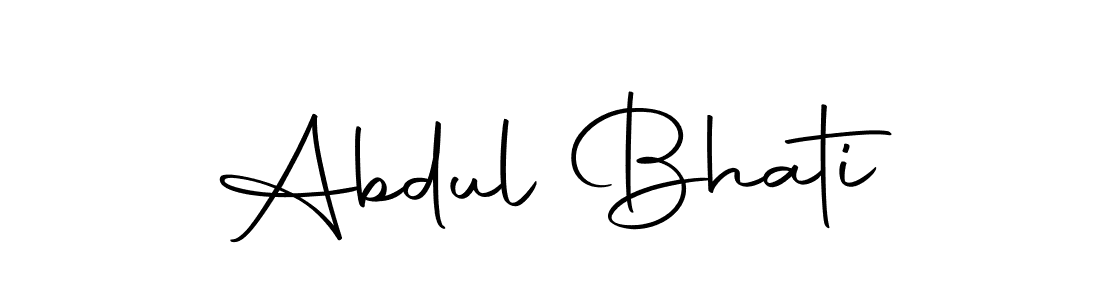 Make a short Abdul Bhati signature style. Manage your documents anywhere anytime using Autography-DOLnW. Create and add eSignatures, submit forms, share and send files easily. Abdul Bhati signature style 10 images and pictures png